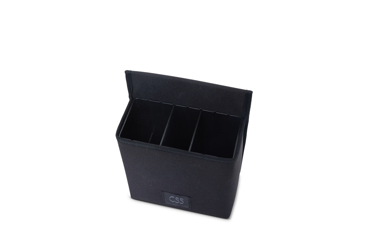 Top view of the Multislot product showing the two removable dividers.